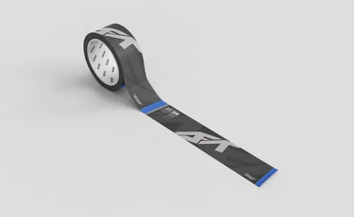 塑料胶带封箱带品牌VI设计提案样机PSD模板 Duct tape mockup Premium Psd