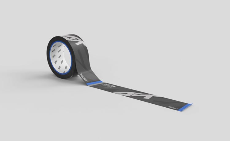 塑料胶带封箱带品牌VI设计提案样机PSD模板 Duct tape mockup Premium Psd