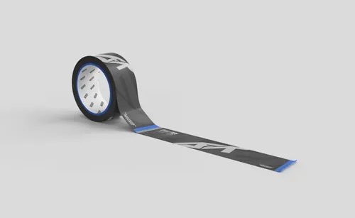 塑料胶带封箱带品牌VI设计提案样机PSD模板 Duct tape mockup Premium Psd