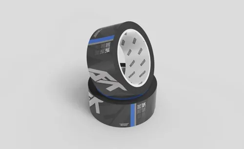 塑料胶带封箱带品牌VI设计提案样机PSD模板 Duct tape mockup Premium Psd