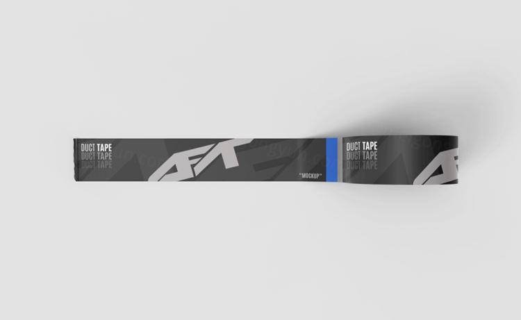 塑料胶带封箱带品牌VI设计提案样机PSD模板 Duct tape mockup Premium Psd