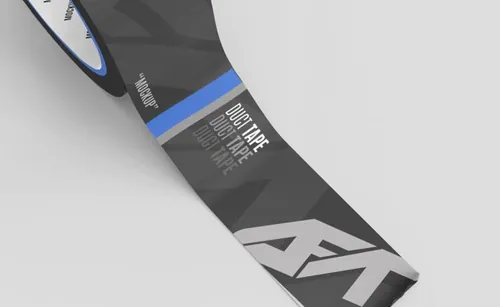 塑料胶带封箱带品牌VI设计提案样机PSD模板 Duct tape mockup Premium Psd
