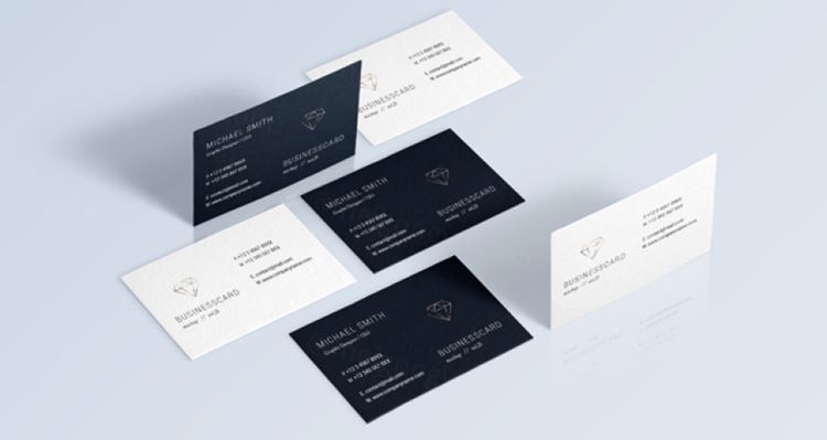 优雅名片卡片PSD模板Psd Business Card Mock-Up