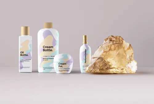 一套完整的化妆品包装样机 Psd Cosmetic Packaging Mockup Vol7