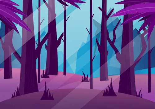 强大的森林矢量插图Vector Formidable Forest Illustration