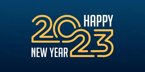2023年新年快乐跨年2023 LOGO徽标活动标设计数字海