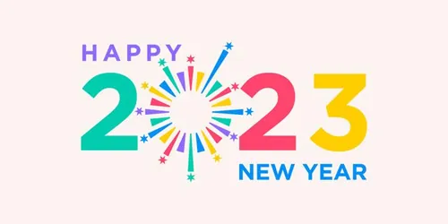 2023年新年快乐跨年2023 LOGO徽标活动标设计数字海