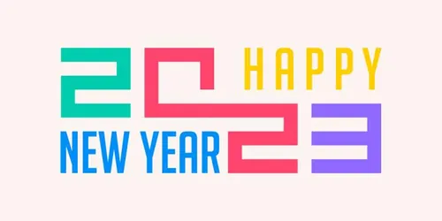 2023年新年快乐跨年2023 LOGO徽标活动标设计数字海