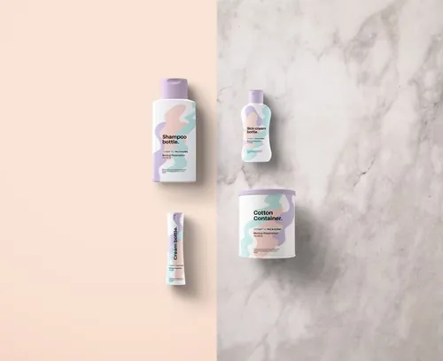 时尚现代风格化妆品包装设计PSD贴图模板Psd Cosmetic Packaging Mockup