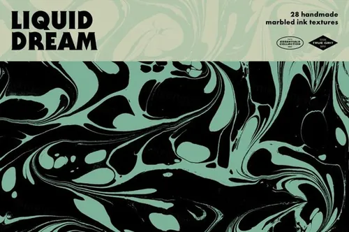 复古大理石液体丝网印刷迷幻纹理合集包 Liquid Drea