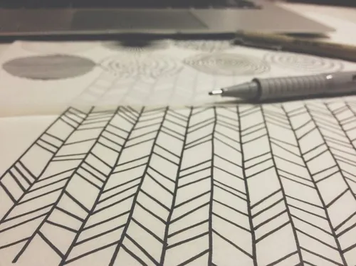 手绘线条无缝背景Hand Drawn Patterns