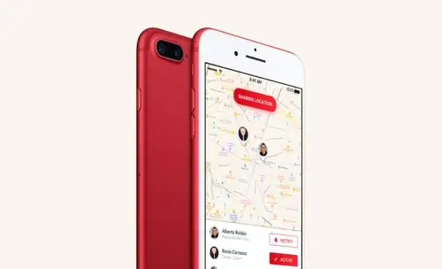iPhone7特别版模型PSD贴图模板Red iPhone 7 Mockup 样机模版