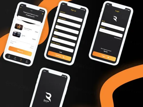 香水店应用程序用户界面工具包Roundy Perfume Shop A