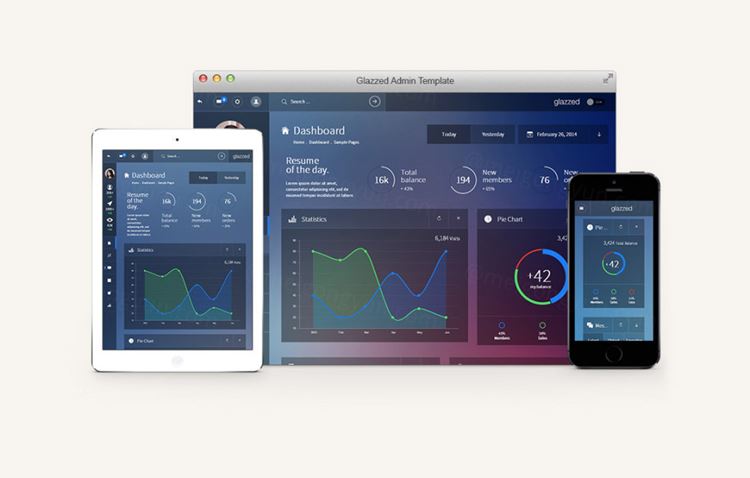 Glazzed HTML5 Admin Template V
