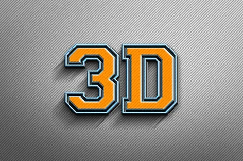 3D立体文字效果3D Text Presentation M