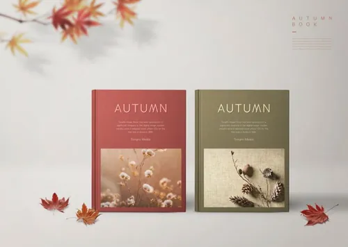 书籍刊物厚皮书记事本场景展示贴图样机6