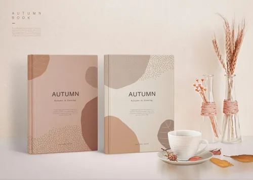 清新的手册画册硬皮书贴图模板