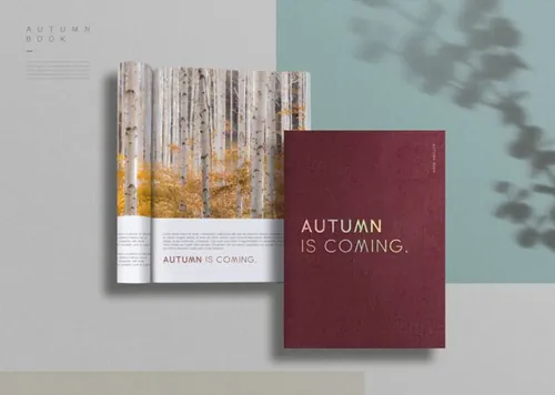 杂志刊物画册手册智能贴图展示样机