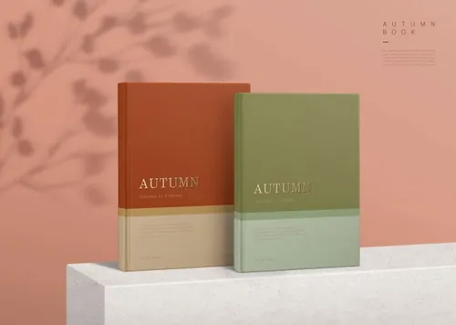 厚皮书籍手册智能展示样机贴图模板