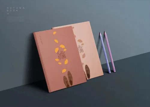 三维立体书籍刊物相册画本贴图模板