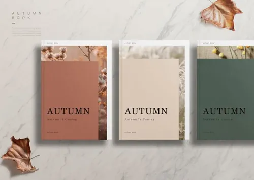 书籍刊物厚皮书记事本场景展示贴图样机4