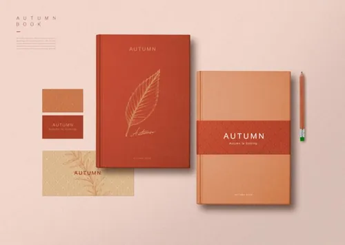 书籍刊物厚皮书记事本场景展示贴图样机2