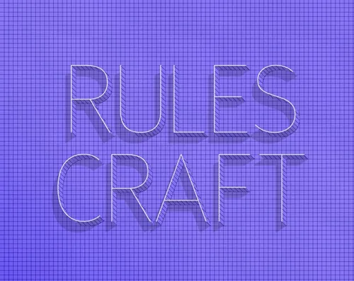 3D标尺效果立体文字模板Rules Craft Psd Text Effect