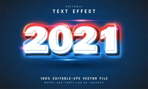 三维立体特效字体文本特效可编辑EPS矢量模板素材3d editable text style effect