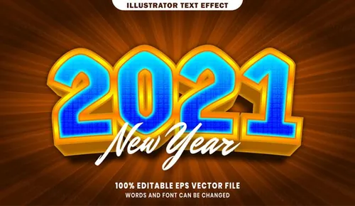 三维立体特效字体文本特效可编辑EPS矢量模板素材3d editable text style effect