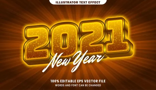 三维立体特效字体文本特效可编辑EPS矢量模板素材3d editable text style effect