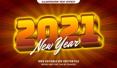 三维立体特效字体文本特效可编辑EPS矢量模板素材3d editable text style effect