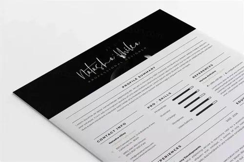 极简主义专业设计师简历模v47 Minimalist CV Resume