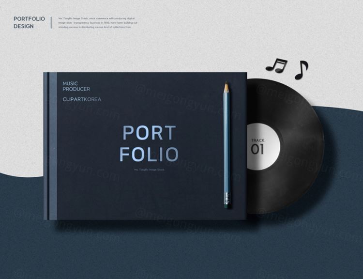 商务教程黑胶光盘高端礼盒样机