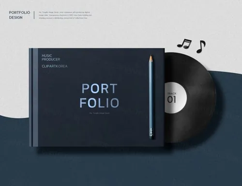 商务教程黑胶光盘高端礼盒样机