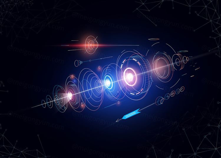 未来数字化虚拟信息高科技高清背景素材 Abstract futuristic design background