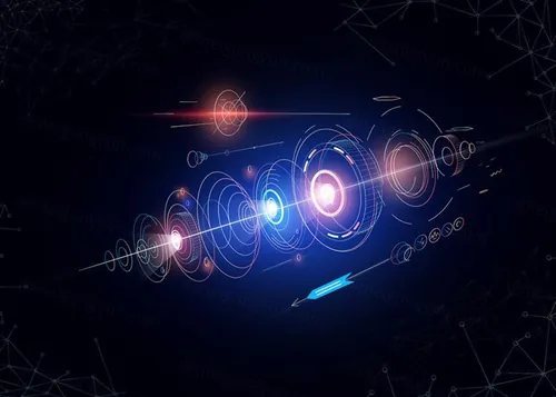 未来数字化虚拟信息高科技高清背景素材 Abstract futuristic design background