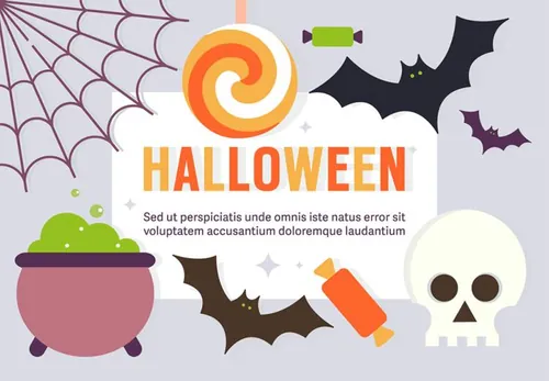 有趣的万圣节元素Fun Halloween Vector