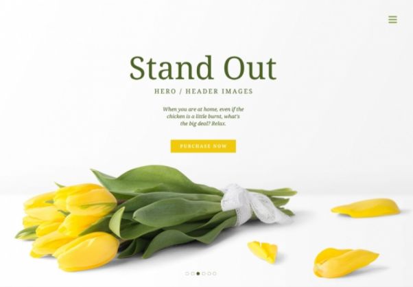 春季鲜花植物花卉网站标题头图banner广告图PSD设计素材模板Sim