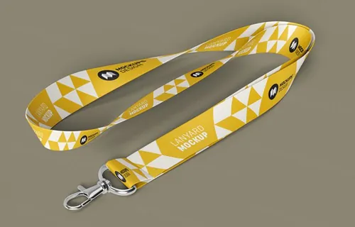工作吊带贴图样机PSD模板Leash Mockup PSD For Branding