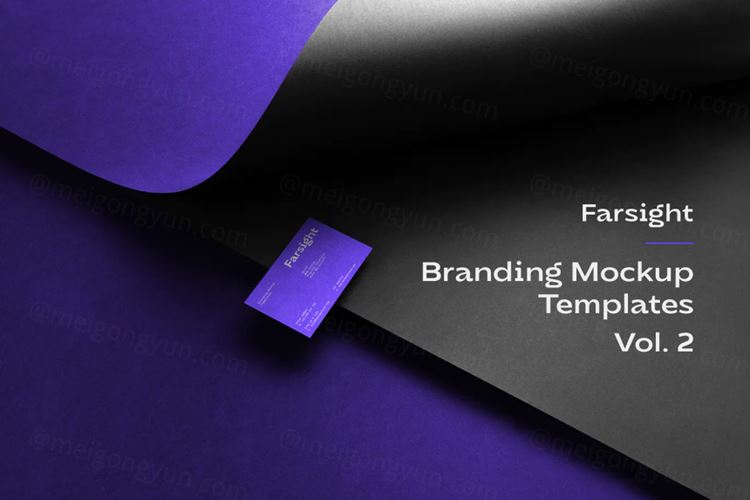 2021年最新高端品牌VI名片设计提案样机模板 Farsig