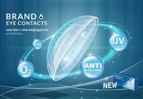隐形眼镜Ai矢量广告海报 eye contacts