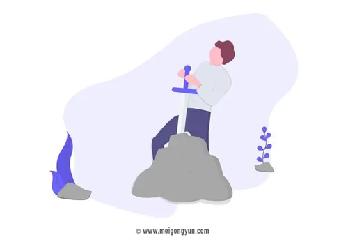 扁平化风格成为英雄场景矢量元素Flattened vector elements