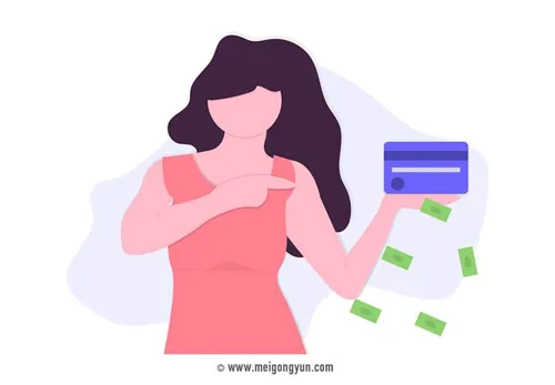 扁平化风格信用卡支付场景矢量元素Flattened vector elements