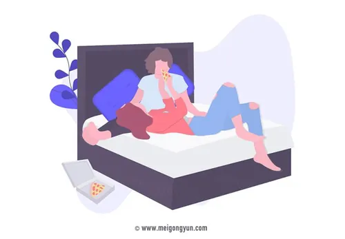 扁平化风格情侣玩闹场景矢量元素Flattened vector elements