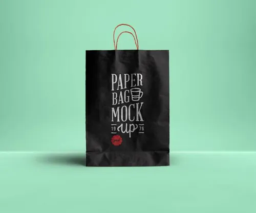 纸袋模型贴图样机PSD模板Psd Paper Bag Mockup