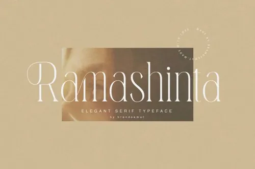 时尚复古经典现代女性婚礼杂志排版英文衬线字体 Ramashinta // Stylish Modern Serif