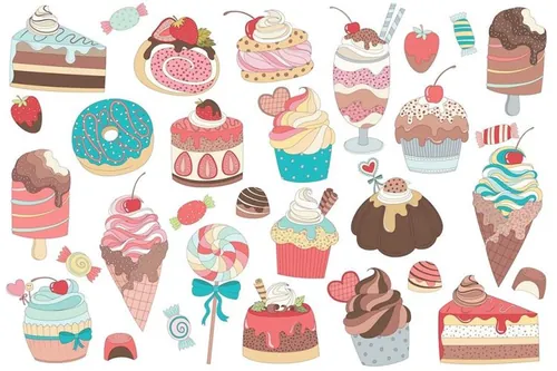 31 Treats-amp; Candy Vector and PNG Set