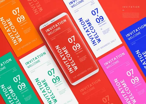 手机APP提案智能样机展示贴图模板11