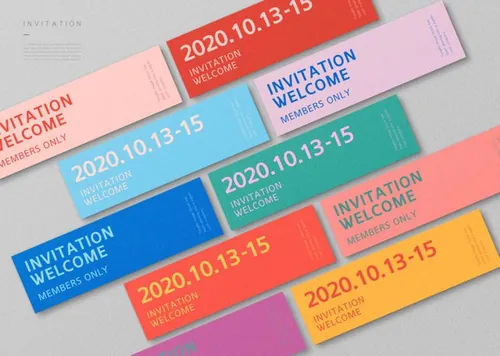 邀请函邀请卡品牌贴图提案样机展示模板
