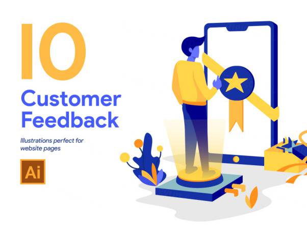 智能客户反馈图示Customer Feedback Illustrations